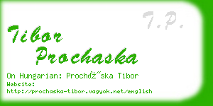 tibor prochaska business card